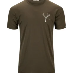 Aclima Mens LightWool Tee Print Antler
