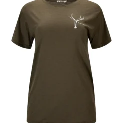 Aclima Womens LightWool Tee Print Antler