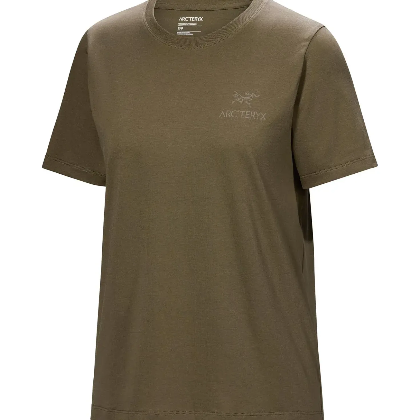 Arcteryx Womens Kragg SL Cotton Emblem Crew S/S
