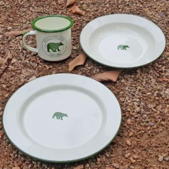Friluftsland Enamel Bowl Bear Logo