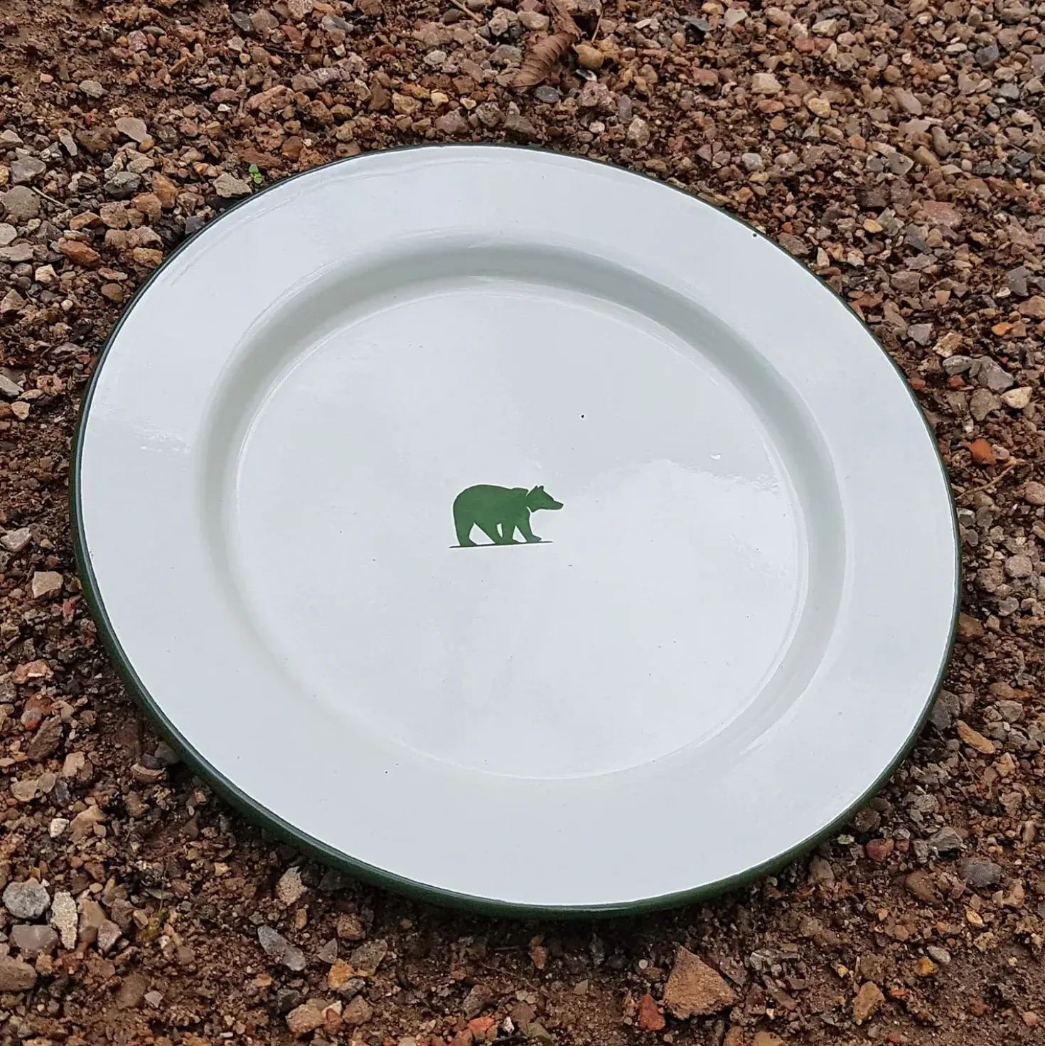 Friluftsland Enamel Plate Bear Logo