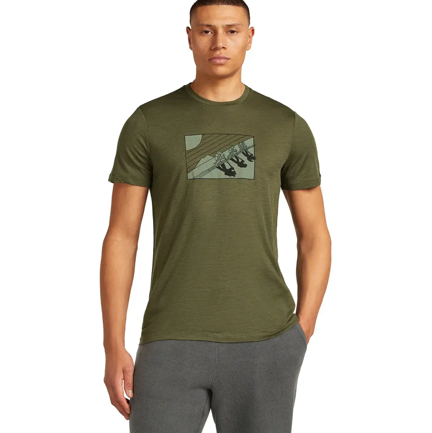 Icebreaker Mens Merino 150 Tech Lite S/S Tee In The Wild
