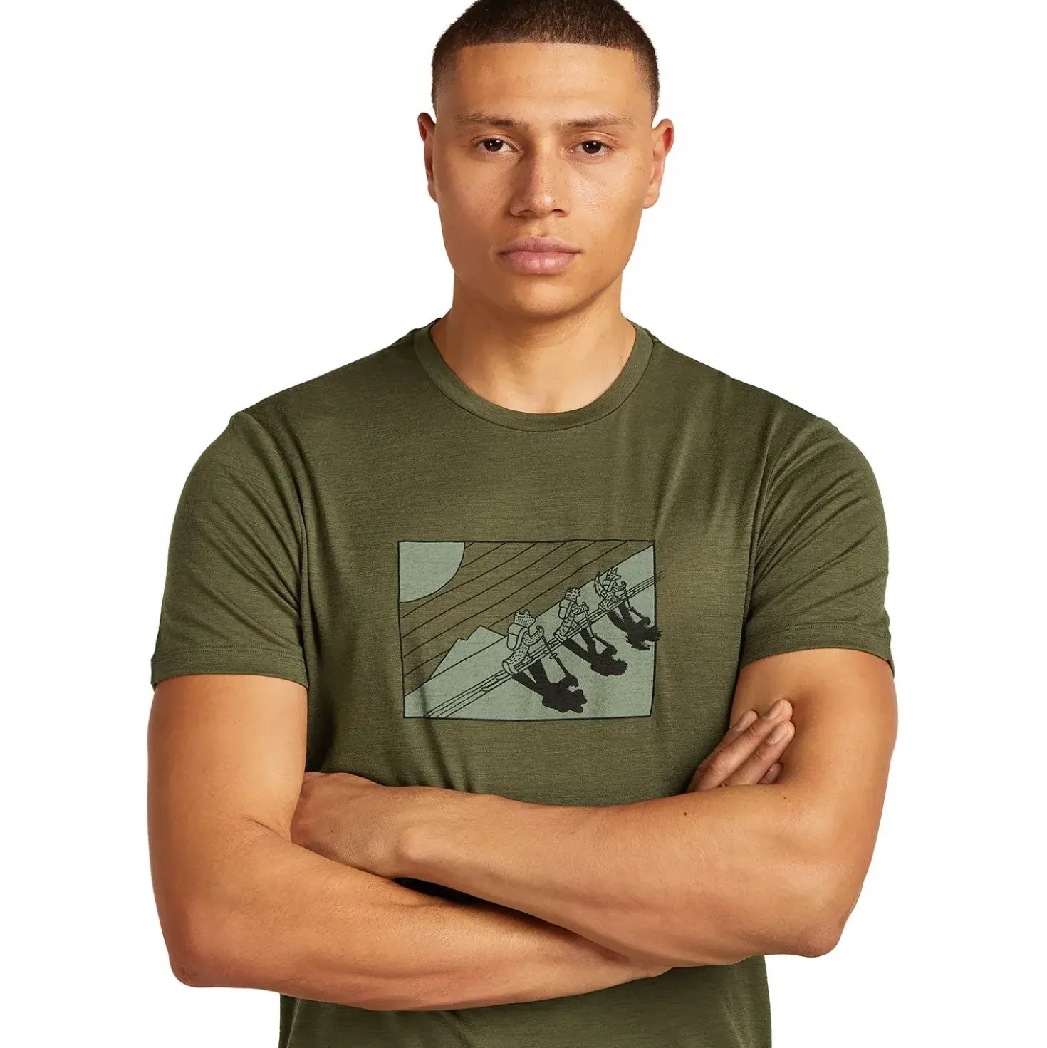 Icebreaker Mens Merino 150 Tech Lite S/S Tee In The Wild