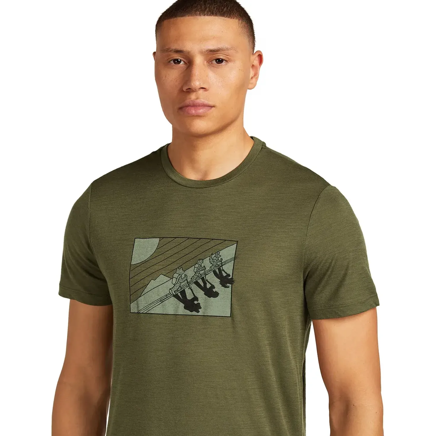 Icebreaker Mens Merino 150 Tech Lite S/S Tee In The Wild