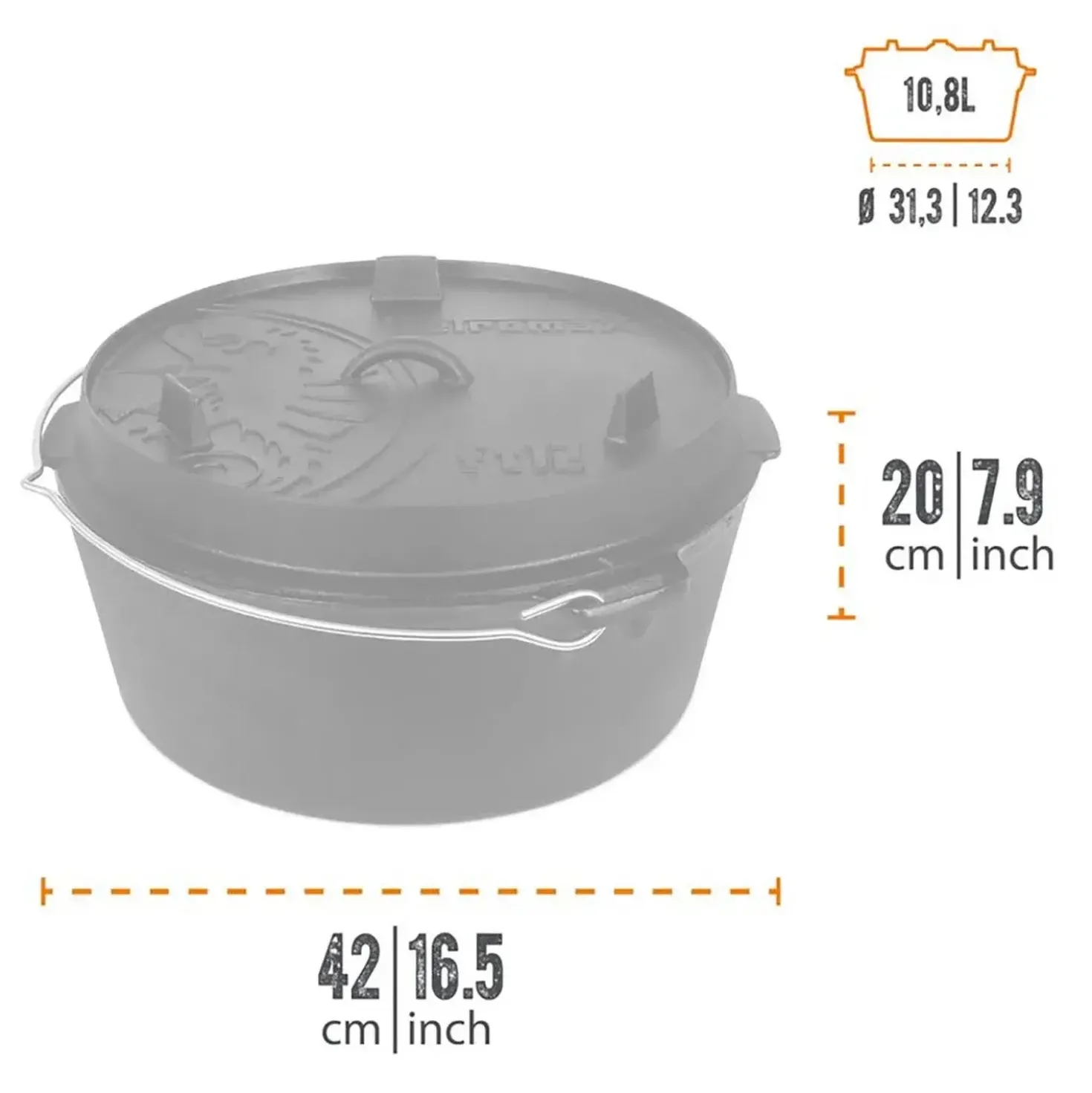 Petromax Dutch Oven Ft12 11,5l