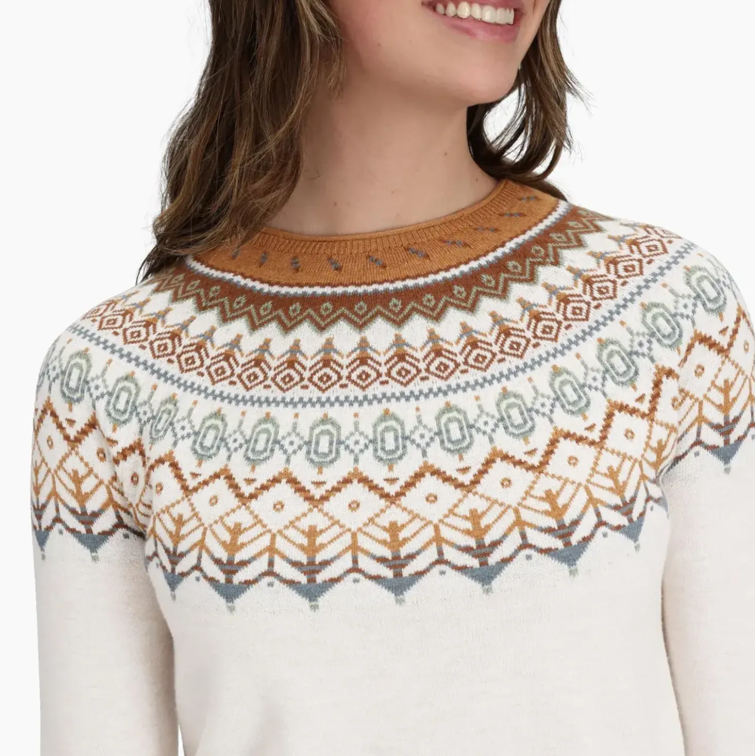 Royal Robbins Womens Westlands Fairisle Crew