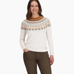 Royal Robbins Womens Westlands Fairisle Crew