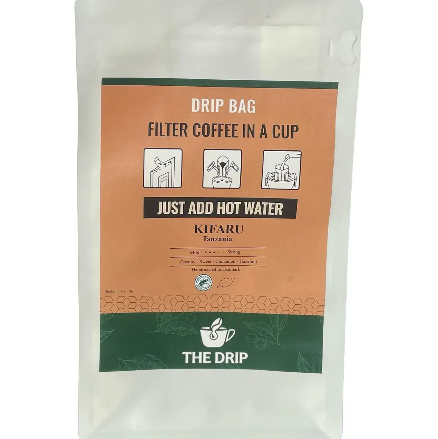 The Drip Coffee Drip Bags, Tanzania 4-pak